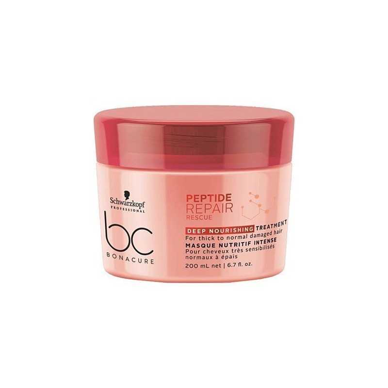 Schwarzkopf BC Repair Peptide Rescue Deep Nourishing maska 200ml Schwarzkopf BC Repair Peptide Rescue Deep Nourishing maska 200ml