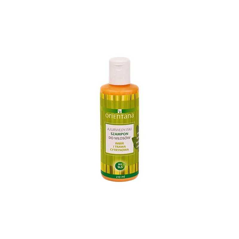 Orientana Ajurwedyjski naturalny szampon imbir i trawa cytrynowa 210ml