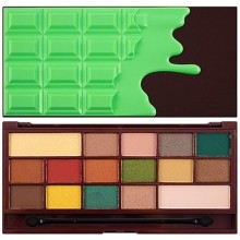 Makeup Revolution 16 Eyeshadows I Love Makeup Mint Chocolate, różnorodna paleta cieni 22g