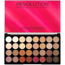 Makeup Revolution 32 Ultra Eyeshadows Flawless 3 Resurrection, naturalne kolory