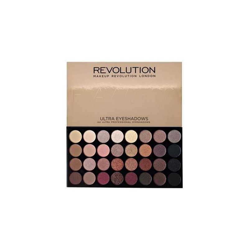 Makeup Revolution 32 Ultra Eyeshadows Flawless, paleta matowych cieni do powiek Makeup Revolution 32 Ultra Eyeshadows Flawless, paleta matowych cieni do powiek