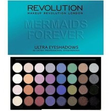 Makeup Revolution 32 Ultra Eyeshadows Mermaids Forever, wieczorowe cienie do powiek
