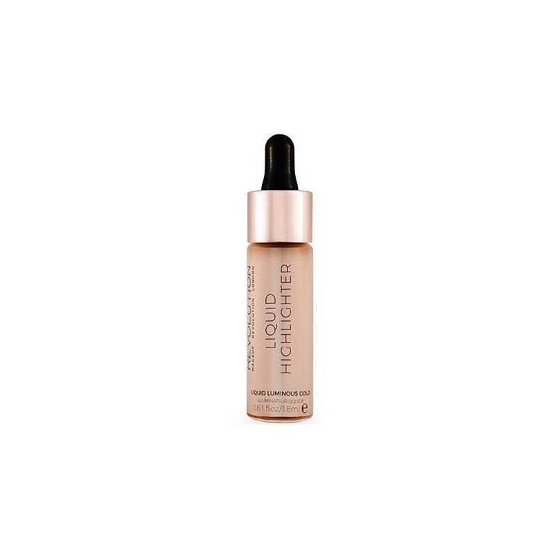 Makeup Revolution Liquid Highlighter Luminous Gold, rozświetlacz w płynie 18ml Makeup Revolution Liquid Highlighter Luminous Gold, rozświetlacz w płynie 18ml