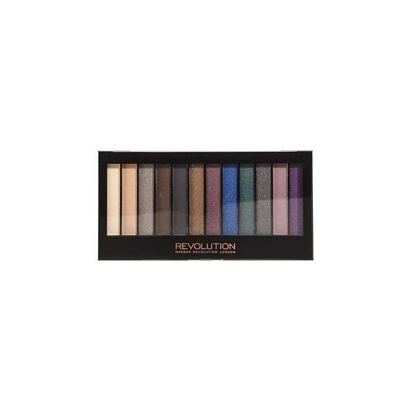 Makeup Revolution Redemption Palette Hot Smoked, 12 cieni do powiek intensywne kolory 14g Makeup Revolution Redemption Palette Hot Smoked, 12 cieni do powiek intensywne kolory 14g