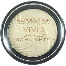 Makeup Revolution VIVID Baked Highlighter Golden Lights, rozświetlacz do twarzy 7,5g