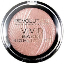 Makeup Revolution VIVID Baked Highlighter Peach Lights, brzoskwiniowy rozświetlasz 7,5g