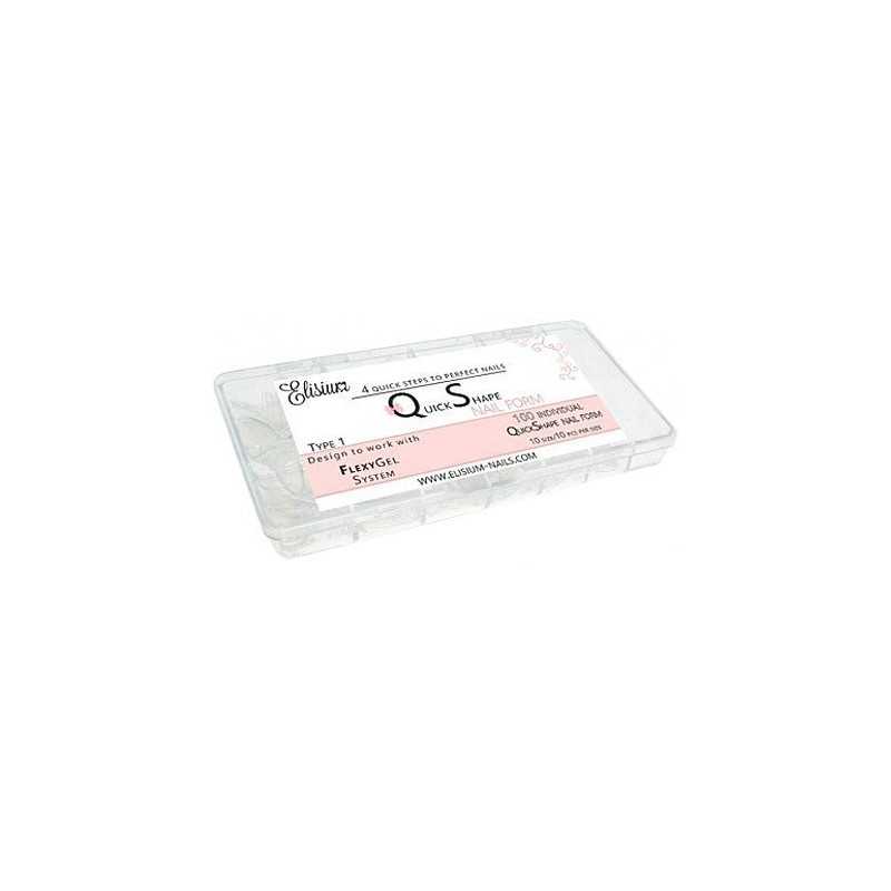 Elisium 4 Quick Shape Nail Form Type 1 120 sztuk, formy