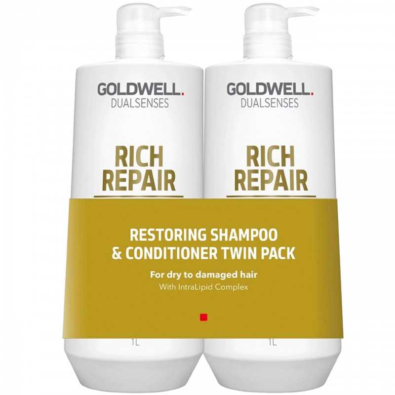 Goldwell DLS Rich Repair sz o DUO 2x1000Zestaw szampon 1000ml i odzywka 1000ml Goldwell DLS Rich Repair sz o DUO 2x1000Zestaw szampon 1000ml i odzywka 1000ml