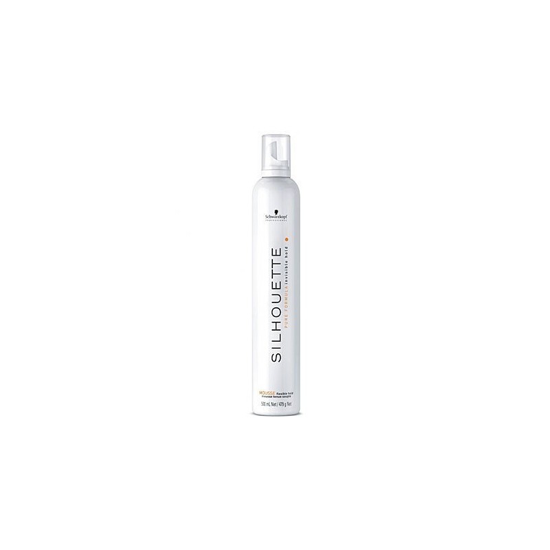 Schwarzkopf SILHOUETTE, pianka elastyczna biała, efekt niewidzialnej sprężystości 500ml Schwarzkopf SILHOUETTE, pianka elastyczna biała, efekt niewidzialnej sprężystości 500ml