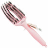 Olivia Garden Finger Brush Combo Pastel Pink  różowa szczotka z włosiem dzika