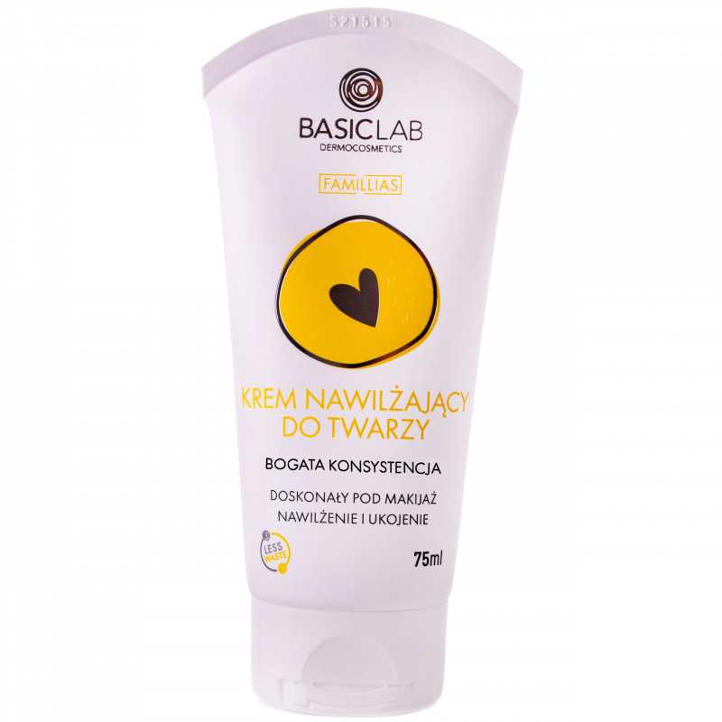 BasicLab krem nawilżający do twarzy - bogata konsystencja 75ml