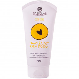 BasicLab nawilżający krem do rąk - nawilża, wygładza i chroni przed przesuszaniem 75ml