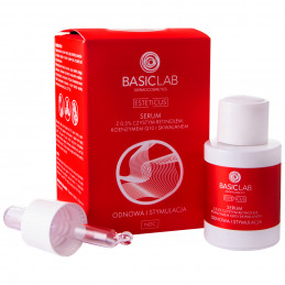 BasicLab Esteticus Odnowa i Stymulacja - serum na noc z 0,5% retinol, koenzym Q10, skwalan 15ml