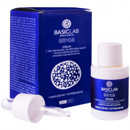 BasicLab Esteticus Nawilżenie i Wypełnienie - serum do twarzy 10% trehalozy, 5% peptyd snap-8, kwas hialuronowy 15ml