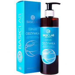 BasicLab Capillus - odżywka do włosów cienkich, wzmocnienie i gęstość włosów 300ml