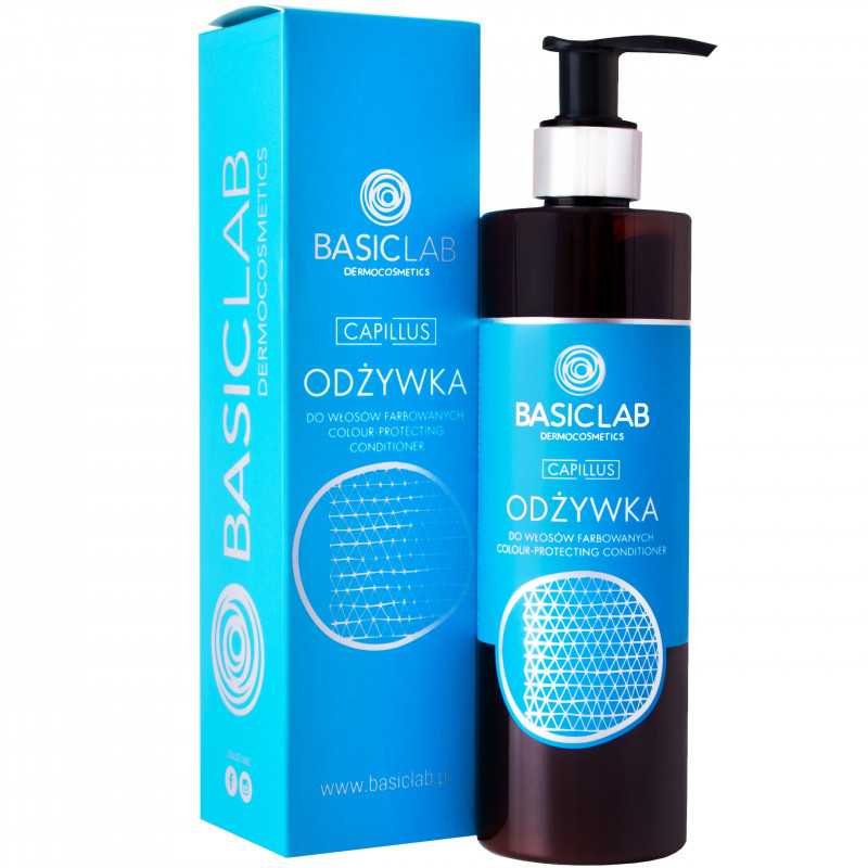 BasicLab Capillus - odżywka do włosów farbowanych, trwały kolor 300ml