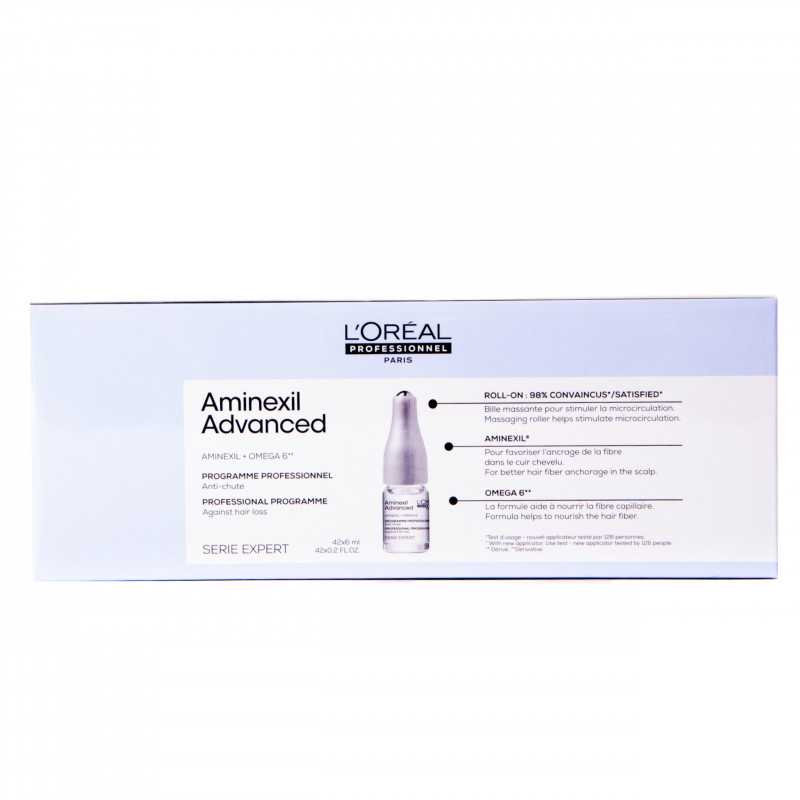 Loreal Aminexil Advanced Kuracja zapobiegająca wypadaniu włosów 42x6ml