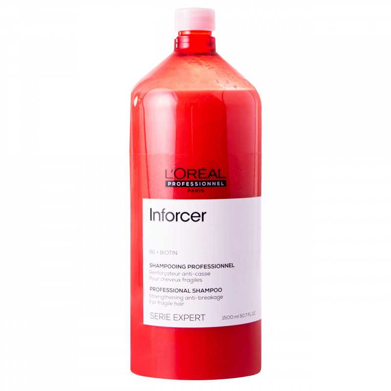 Loreal Inforcer, szampon regenerująco-nawilżający do włosów łamliwych
