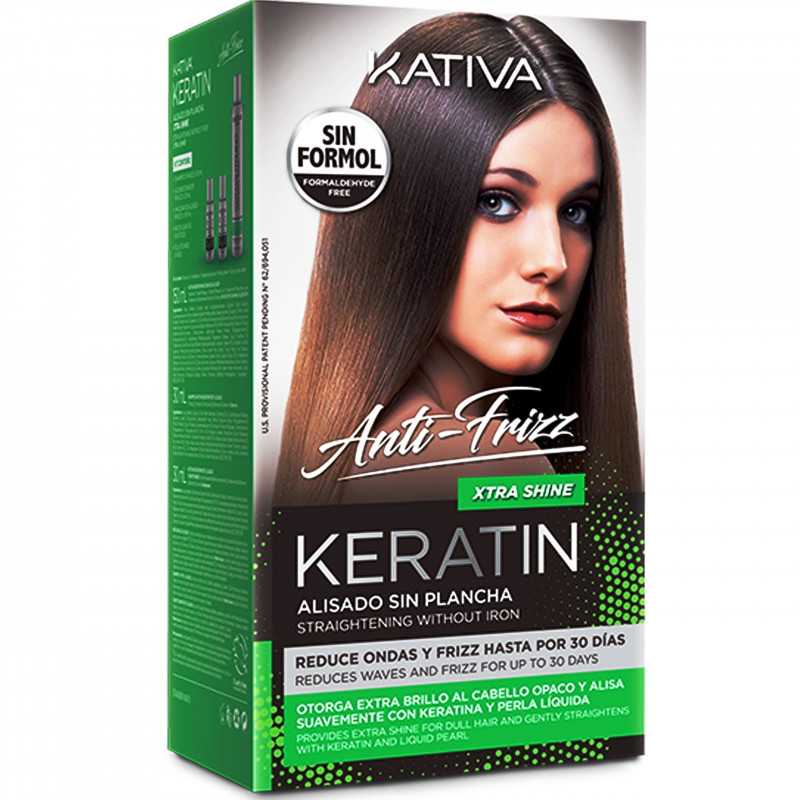 Kativa Keratin Xtra Shine Zestaw do keratynowego prostowania włosów