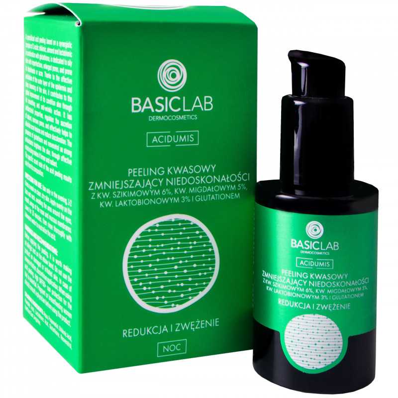 BasicLab Acidumis Redukcja i Zwężenie peeling kwasowy 30 ml