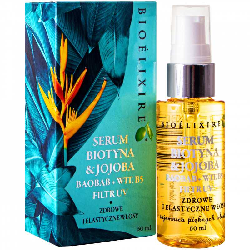 copy of Bioelixire Olejek Biotyna i Jojoba nawilżające serum do włosów suchych 50 ml