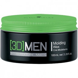 Schwarzkopf 3D MEN Molding Wax, wosk do układania włosów, naturalny połysk 100ml