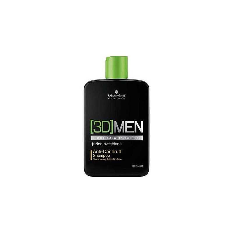 Schwarzkopf 3D Men Anti Dandruff Shampoo szampon przeciwłupieżowy 250ml Schwarzkopf 3D Men Anti Dandruff Shampoo szampon przeciwłupieżowy 250ml