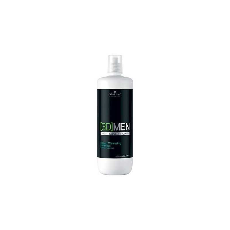 Schwarzkopf 3D MEN Deep Cleansing, szampon głęboko oczyszcza i pielęgnuje 1000ml Schwarzkopf 3D MEN Deep Cleansing, szampon głęboko oczyszcza i pielęgnuje 1000ml