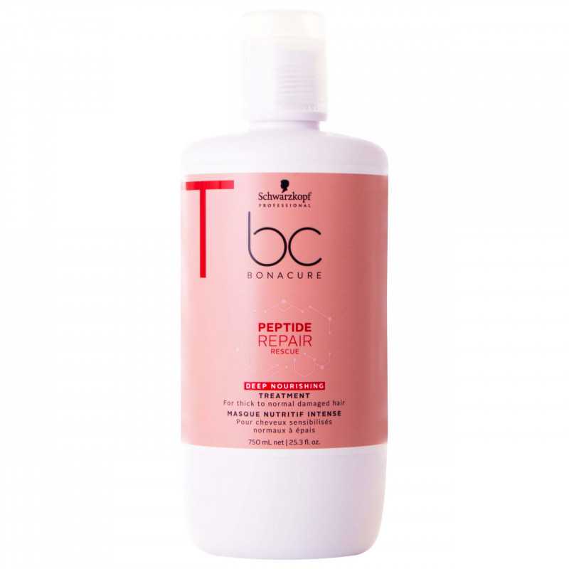Schwarzkopf BC Repair Peptide Rescue Deep Nourishing maska 750ml Schwarzkopf BC Repair Peptide Rescue Deep Nourishing maska 750ml