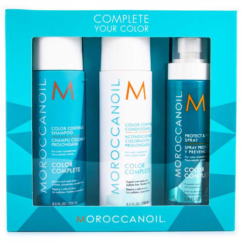 Moroccanoil Zestaw kosmetyków do włosów z olejkiem arganowym szampon 250ml, odżywka 250ml, spray 160ml