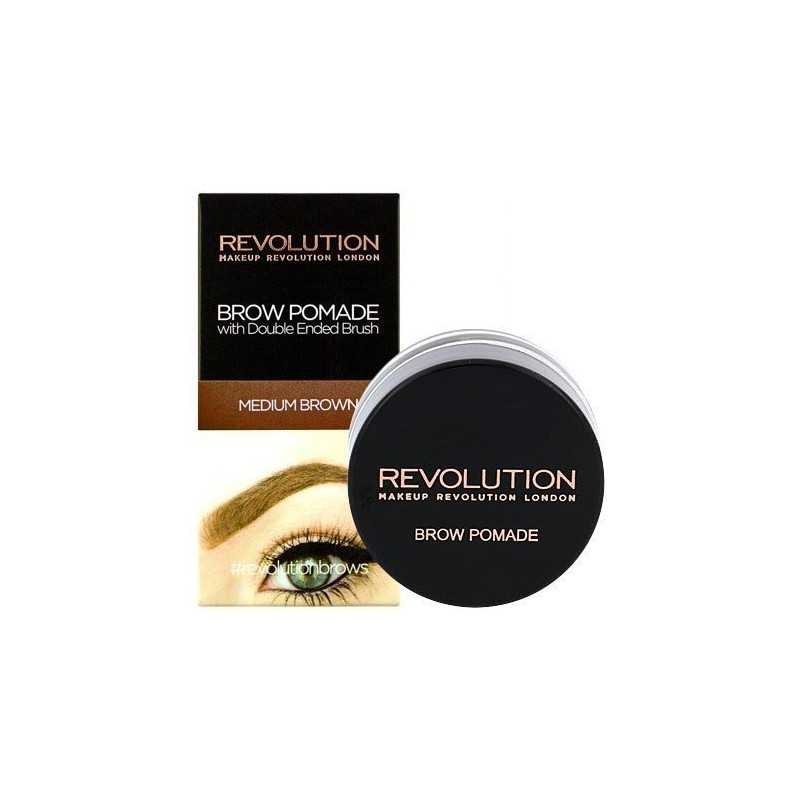 Makeup Revolution Brow Pomade Medium Brown, pomada do brwi 2,5g