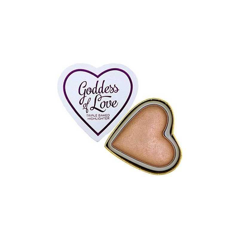 Makeup Revolution I Heart Makeup Goddess Of Love, highlighter wypiekany rozświetlacz 10g Makeup Revolution I Heart Makeup Goddess Of Love, highlighter wypiekany rozświetlacz 10g