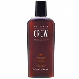 American Crew 3in1 szampon, odżywka i żel pod prysznic 250ml
