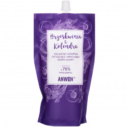 Anwen Brzoskwinia i Kolendra - delikatny szampon do włosów, do uzupełniania 500ml