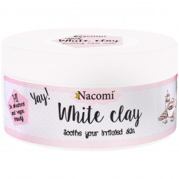 Nacomi White Clay – porcelanowa glinka do skóry suchej i delikatnej, 50 g