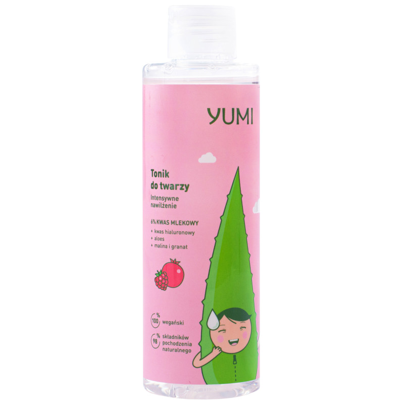 Yumi Malina i Granat  6% kwas mlekowy tonik do twarzy 200 ml