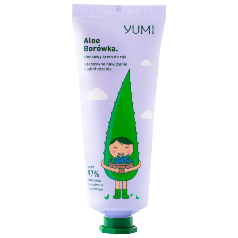 YUMI  Aloe & Borówka nawilżający krem rąk 75ml
