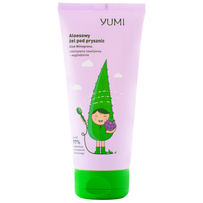 Yumi Aloes i Winogrono żel pod prysznic nawilżający 200 ml