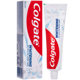 Colgate Whitening - pasta do zębów usuwa przebarwienia, wzmacnia szkliwo 100ml