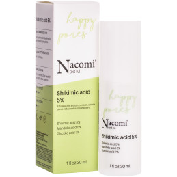 Nacomi Next Level Shikimic acid 5% – serum normalizujące do twarzy z kwasem szikimowym, 30 ml