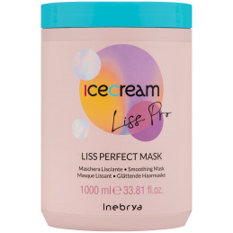 Inebrya Ice Cream Liss Pro Perfect - maska wygładzająca do włosów, 1000ml