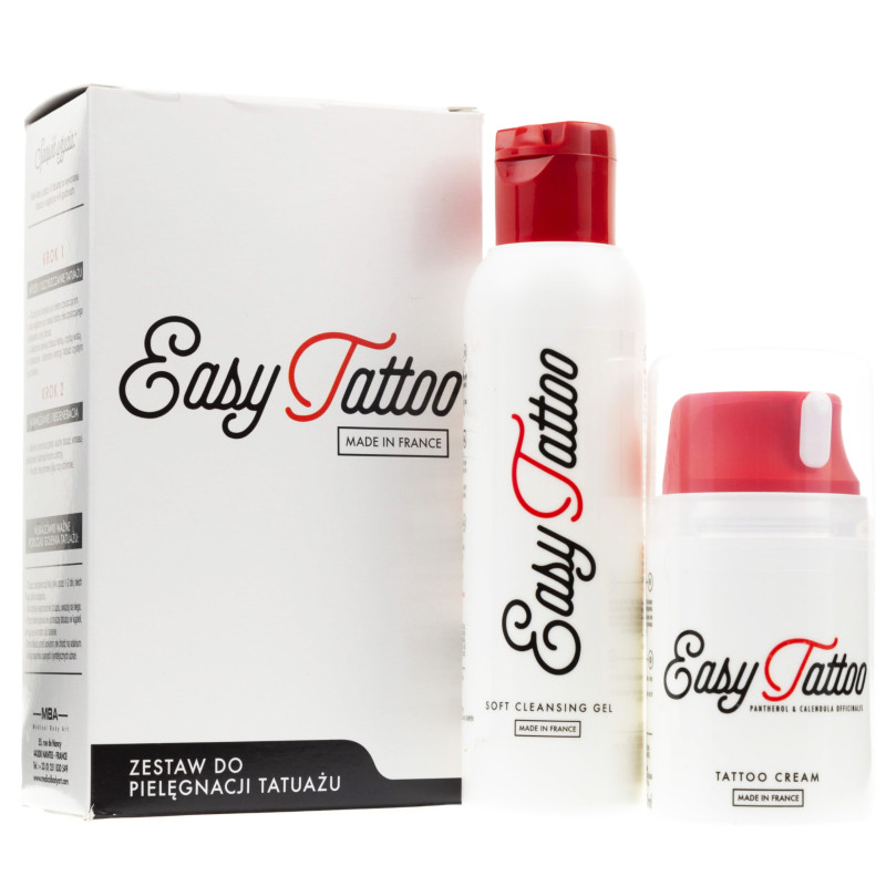 Easy Tattoo - zestaw do pielęgnacji tatuażu, 50ml i 125ml