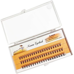 Lewer Nesura Eyelash - profesjonalne jedwabne kępki rzęs 10mm