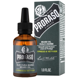 Proraso Cypress & Vetyver Beard Oil - cyprysowy olejek do brody, 30ml