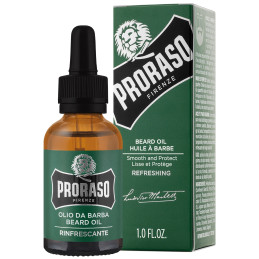 Proraso Refreshing Beard Oil - odświeżający olejek do pielęgnacji brody, 30ml