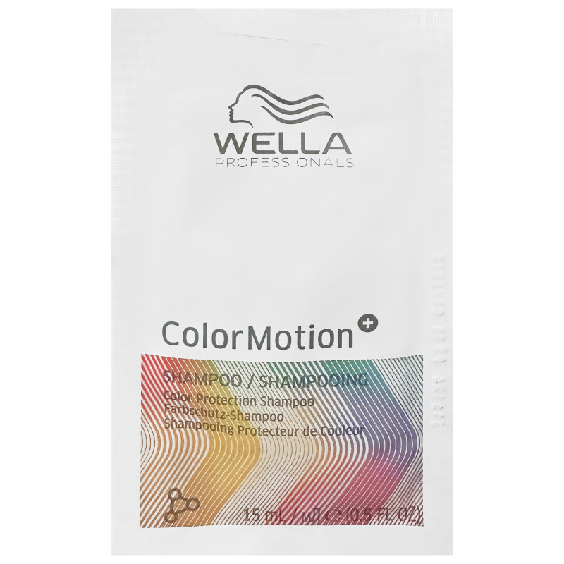 Wella Color Motion Shampoo - szampon przedłużający trwałość koloru włosów farbowanych, 15ml