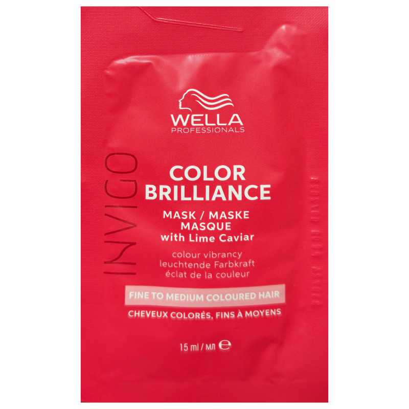 Wella Invigo Brilliance Mask - maska do włosów farbowanych, 15ml