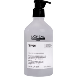 Loreal Silver, rozświetlający szampon do włosów siwych i rozjaśnianych 500ml