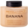 Makeup Revolution Luxary Powder Banana, lekki puder cery naczynkowej i oliwkowej 42g