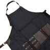 Clubman Barber Apron, profesjonalny fartuch barberski, imitacja jeansu